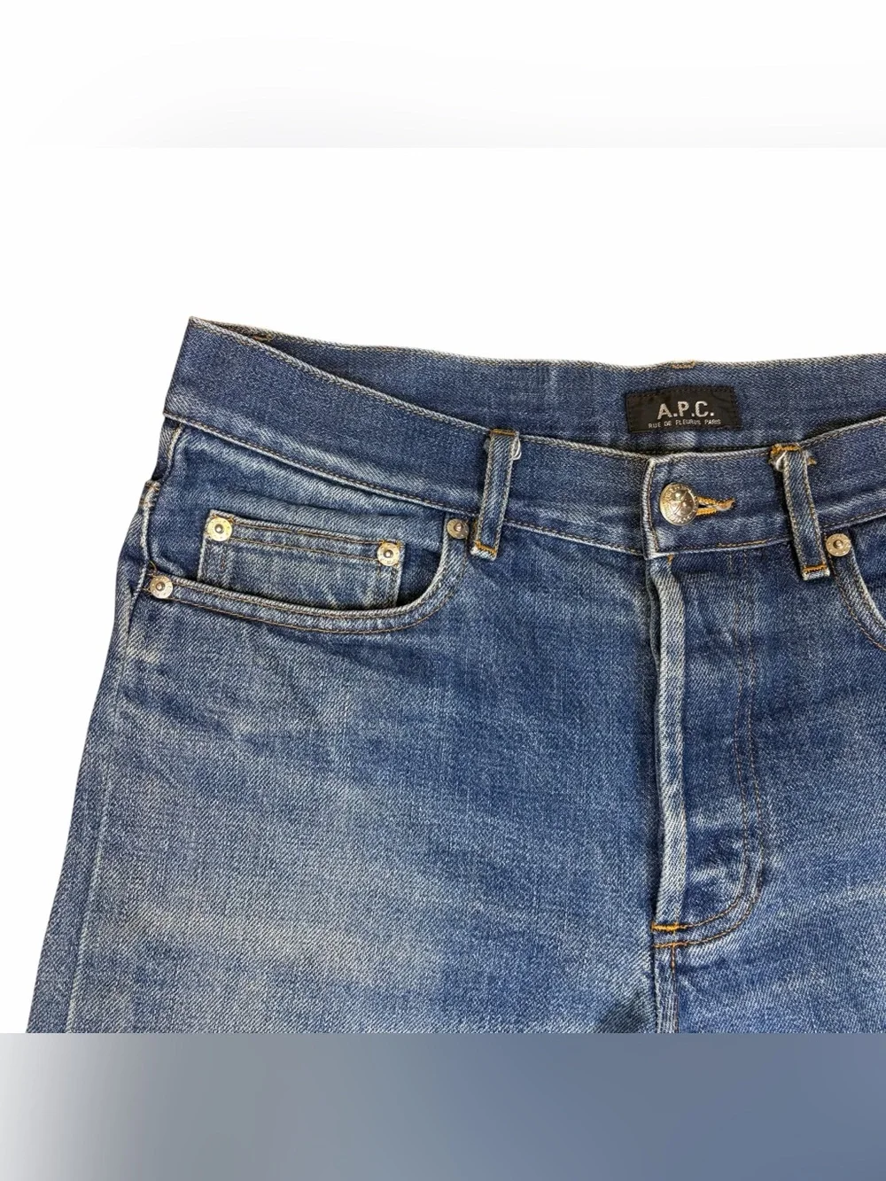 APC Jean Shorts Petit New Standard Blue Selvedge Red Line Japanese Denim 30